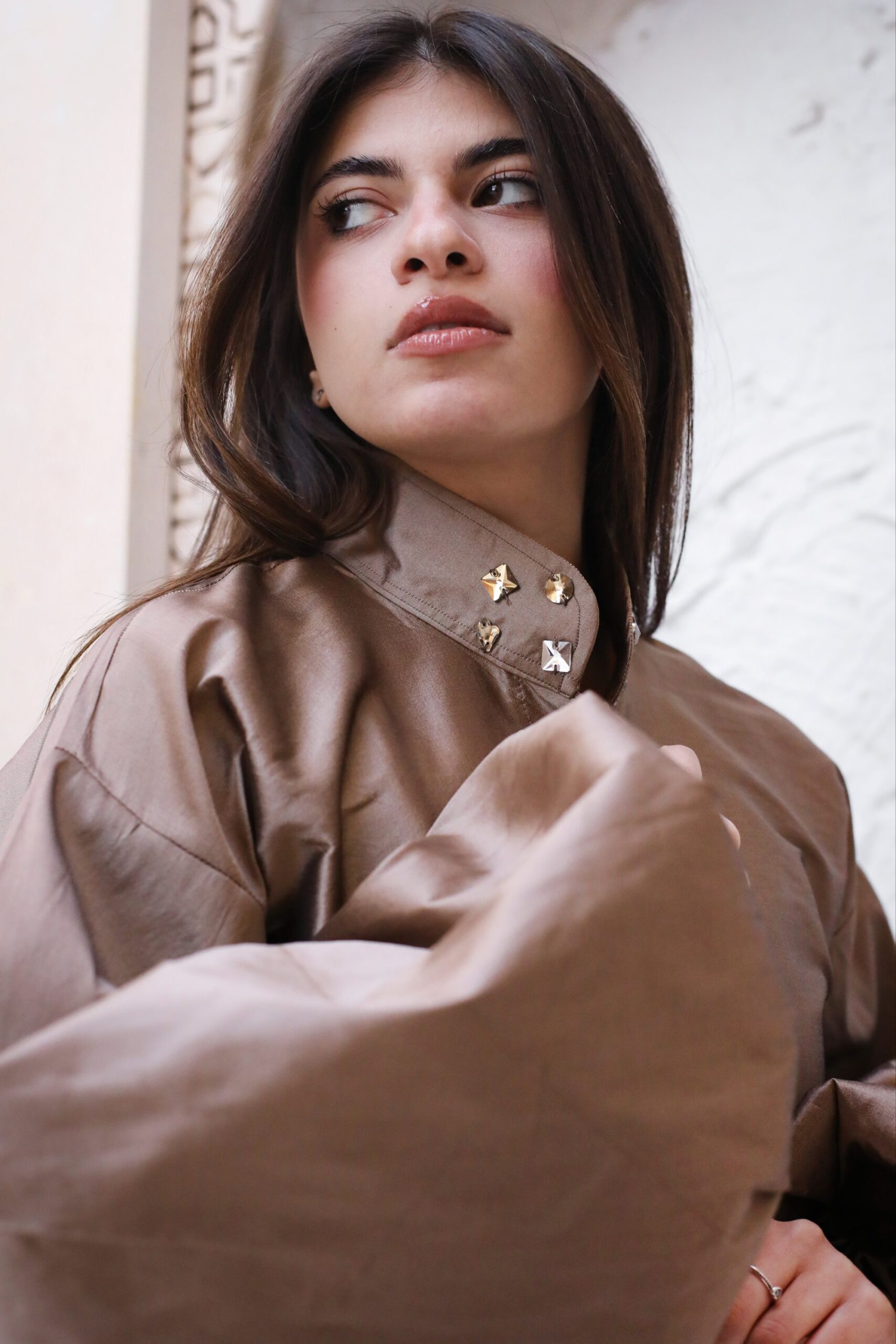 Lulwa Tafta Tunic in Oxide - Image 2