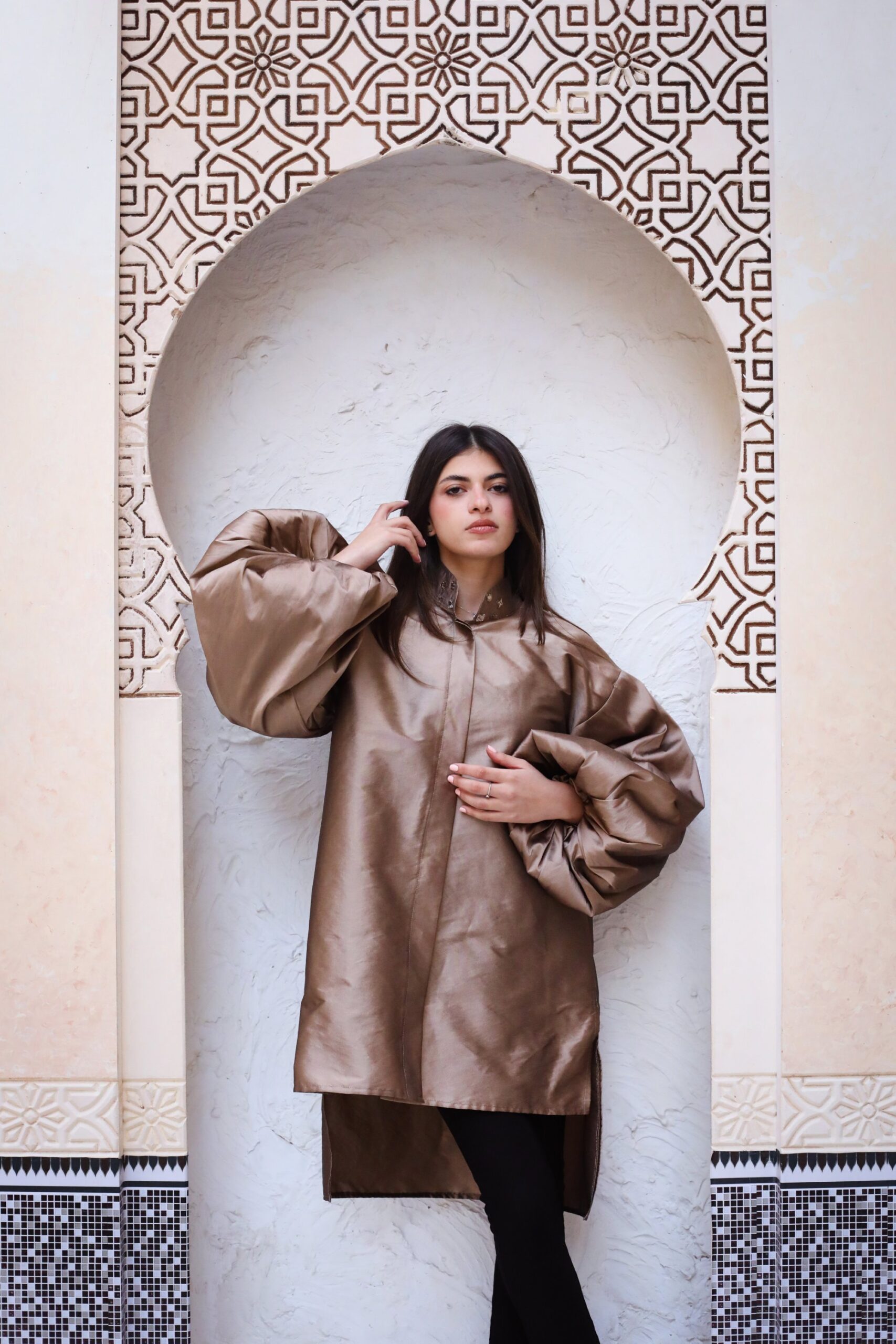 Lulwa Tafta Tunic in Oxide - Image 5