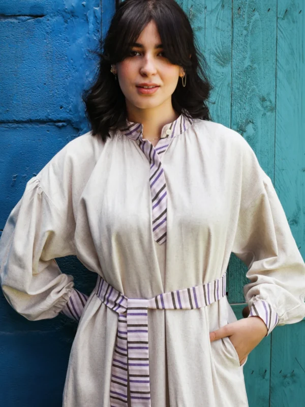 Jamila Dress in Beige