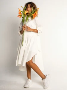 On the Go Shirt in Off White