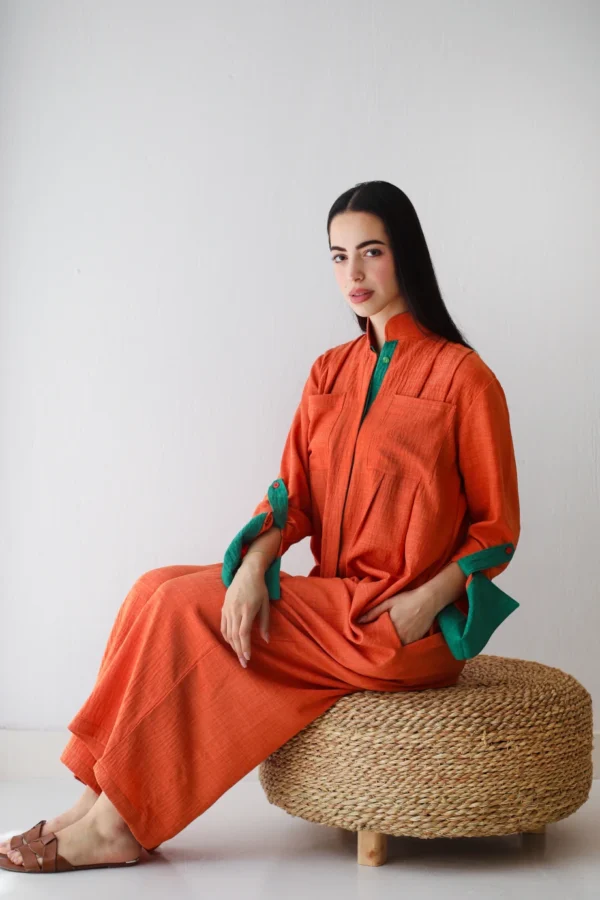 Boho Jumpsuit in Orange