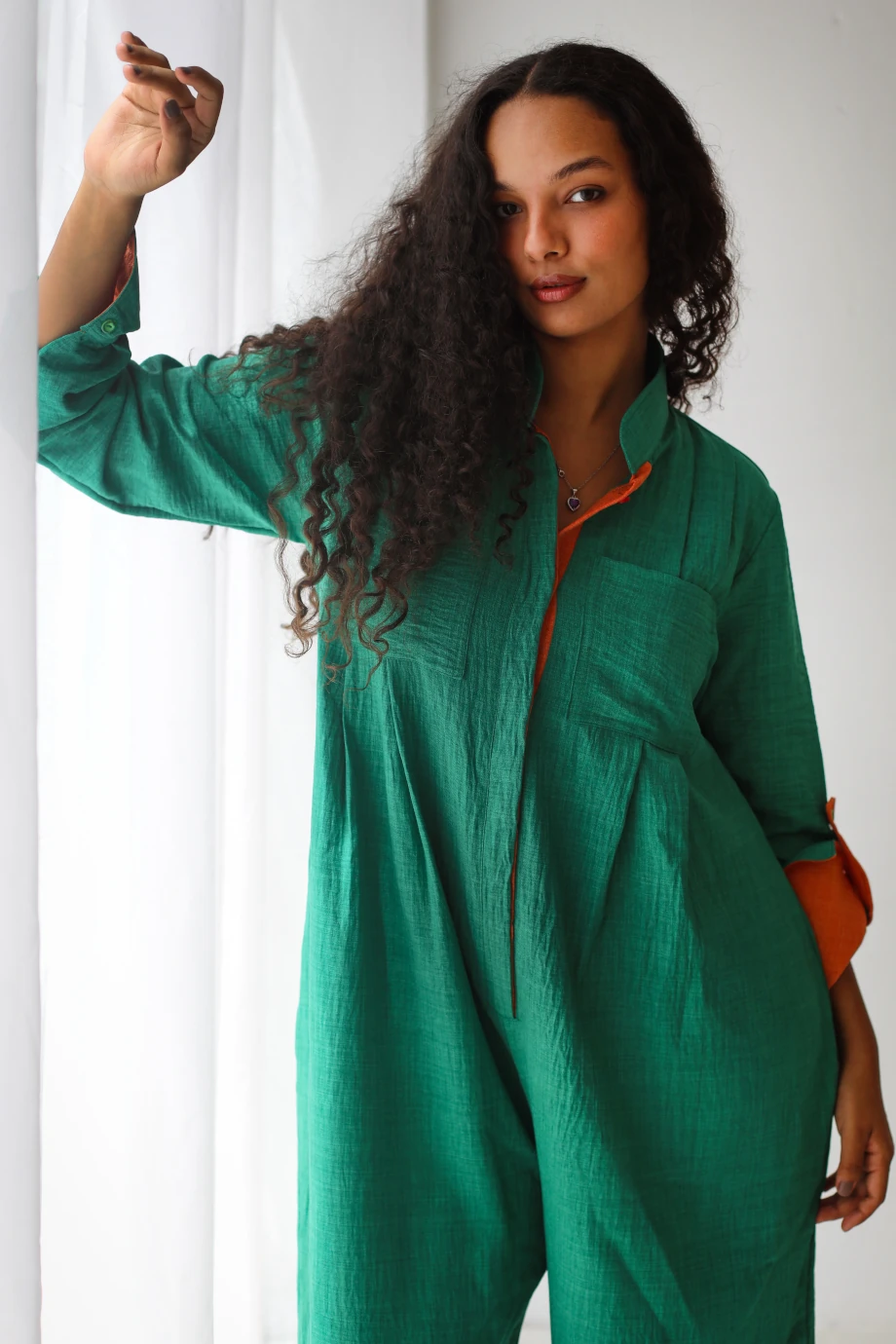 Boho Jumpsuit in Green