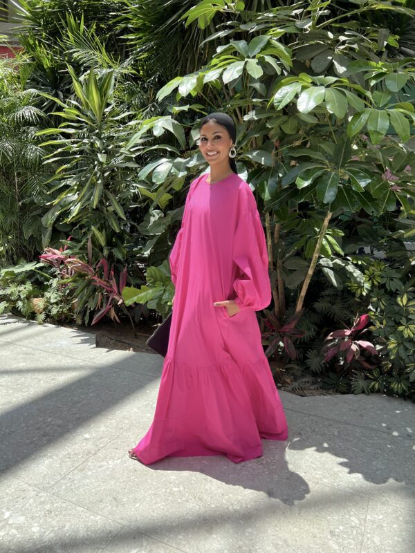 Farha Dress in Fuschia