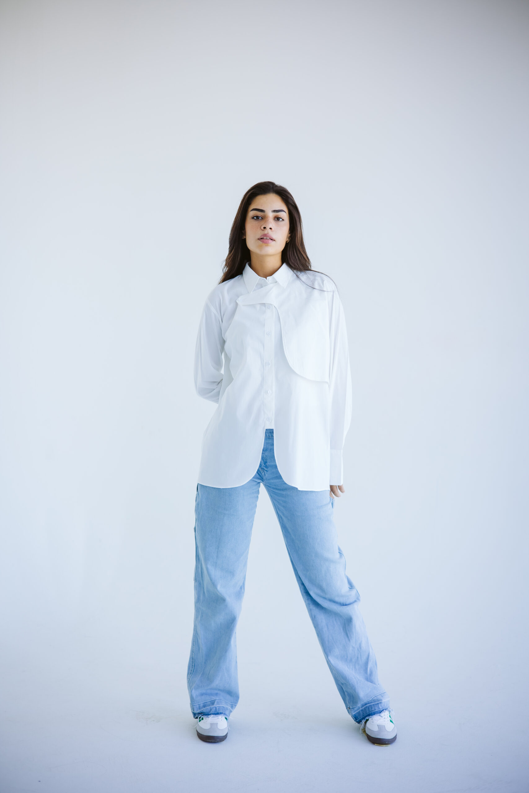 Trench Shirt in Off-White