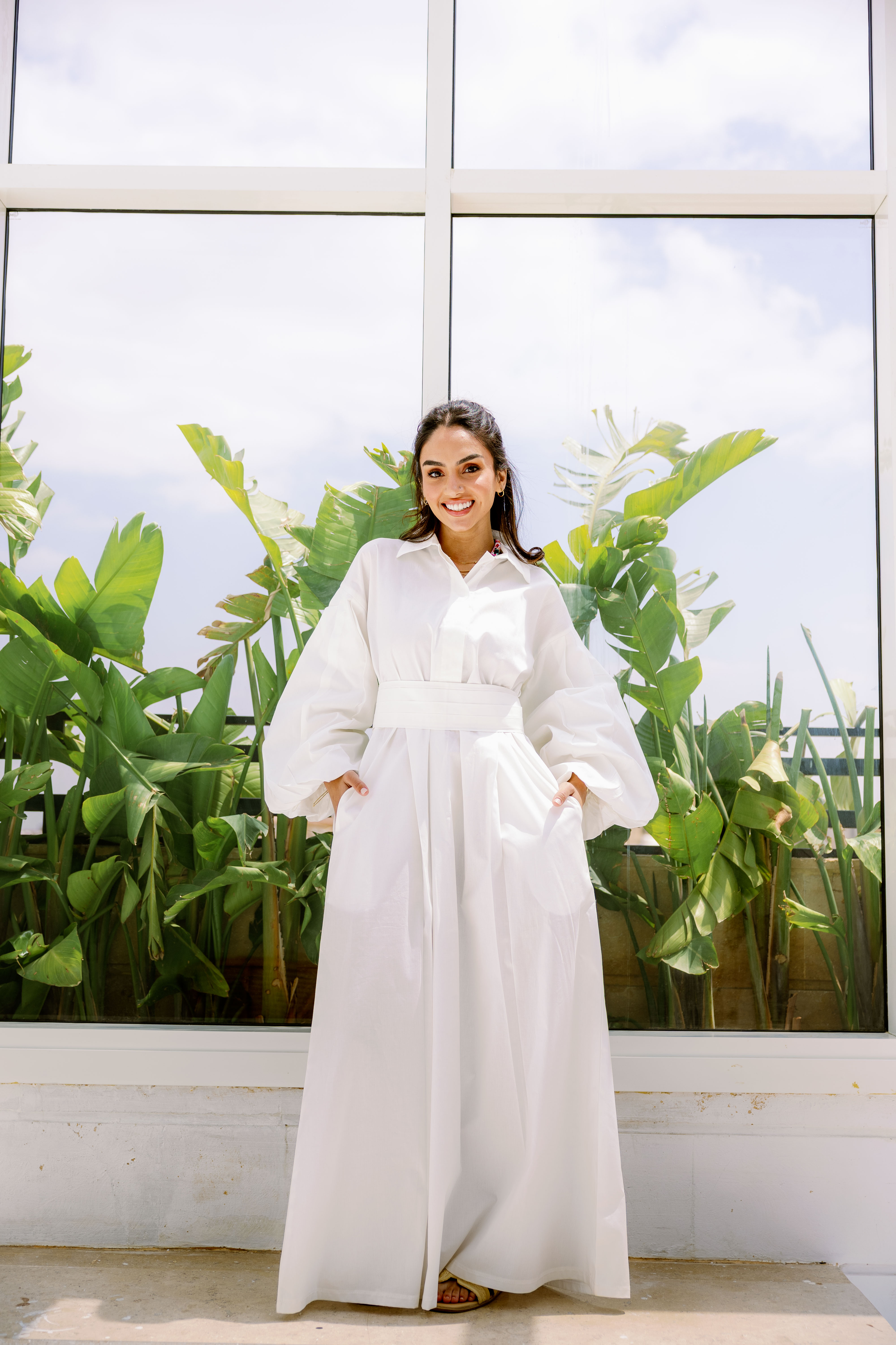 Havana Dress in Off White